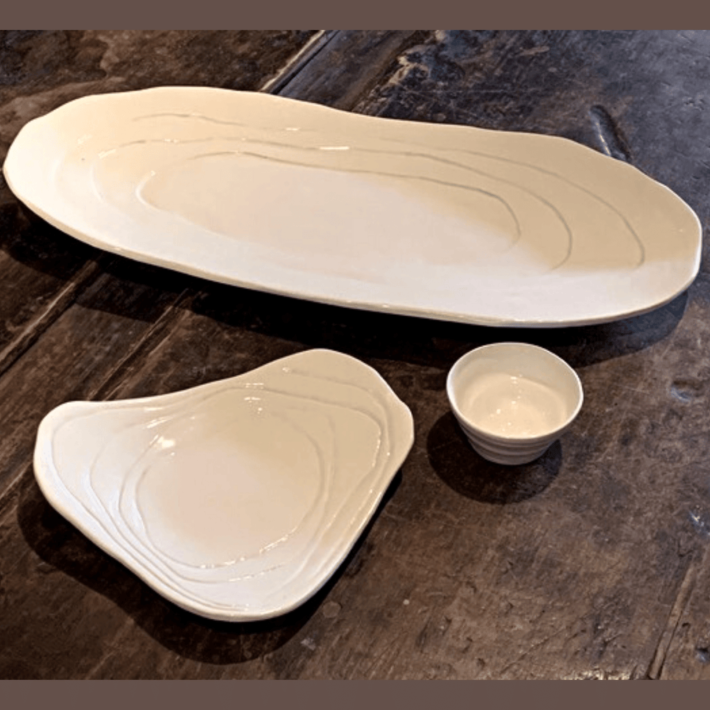Plato térmico de piscina, plato y taza de inmersión. (Juego de 3 piezas)-Montana Arts & Home